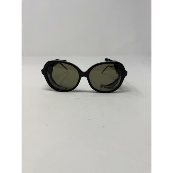 Thom Browne Unisex Black Novelty Oval Sunglasses One Size
